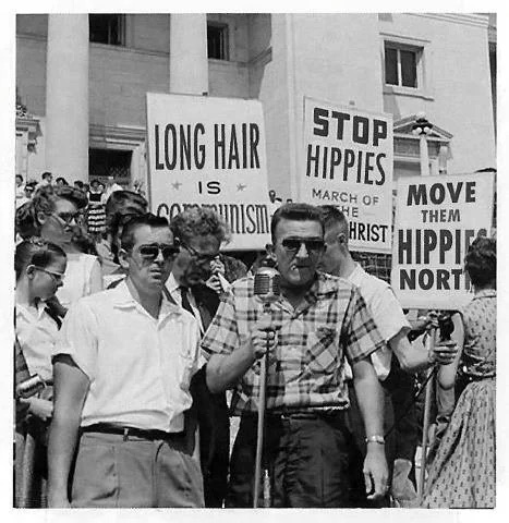 Anti hippie protest