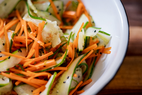 Carrot and cucumber slaw