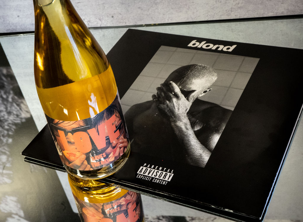 Frank Ocean's Blonde and a bottle of Orange Wine
