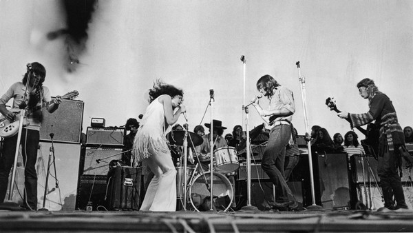 hippies on stage