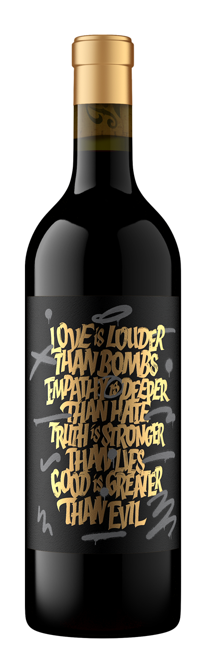 Louder Than Bombs Wine Bottle