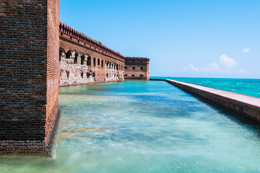 Turquoise waters at Dry Tortugas National Park.