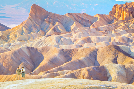 Colorful hills at Death Valley National Park.